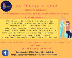 20 febbraio Giornata nazionale dei professionisti sanitari, sociosanitari, socioassistenziali e del volontariato
