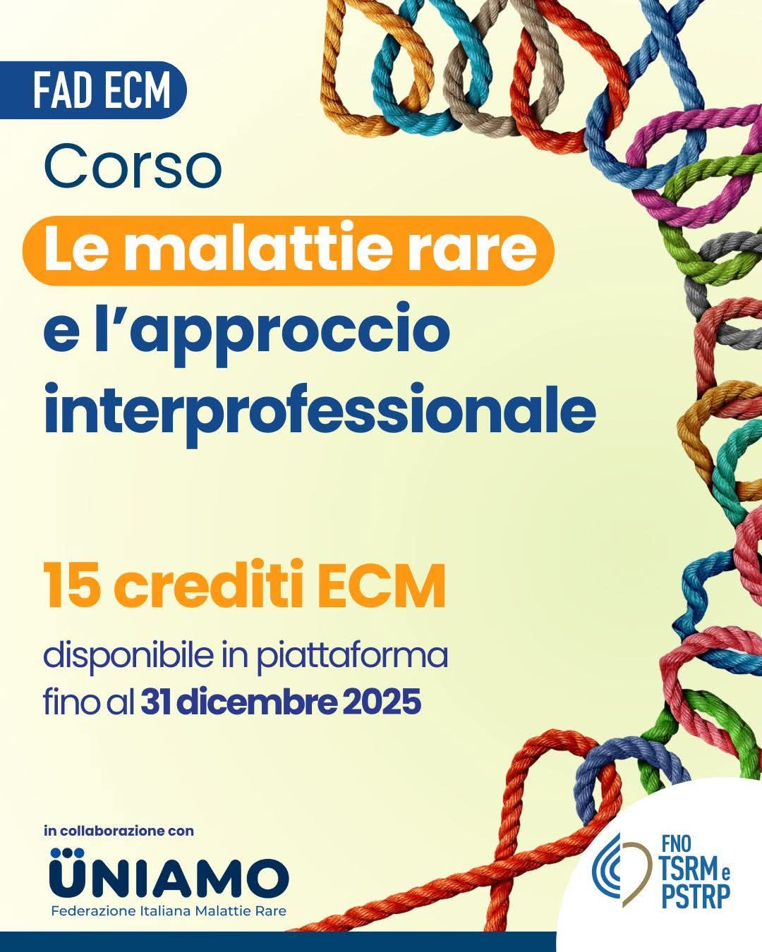 CORSO FAD “Le Malattie Rare e l’Approccio Interprofessionale”