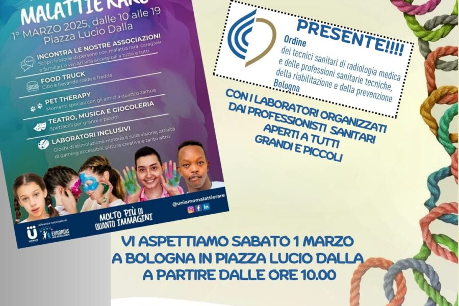 APPUNTAMENTO A BOLOGNA IN OCCASIONE DELLA GIORNATA DELLE MALATTIE RARE