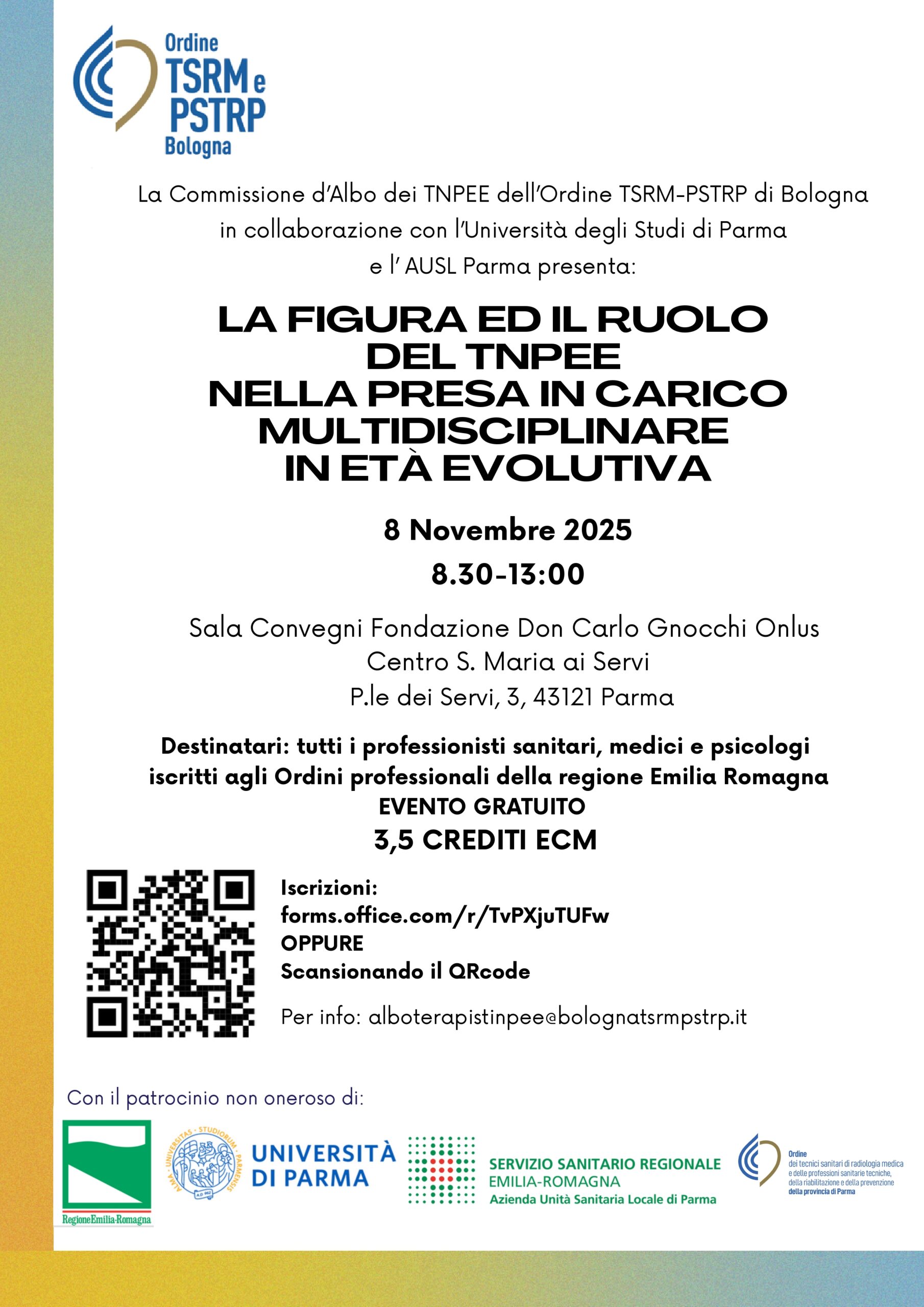 locandina evento formativo tnpee