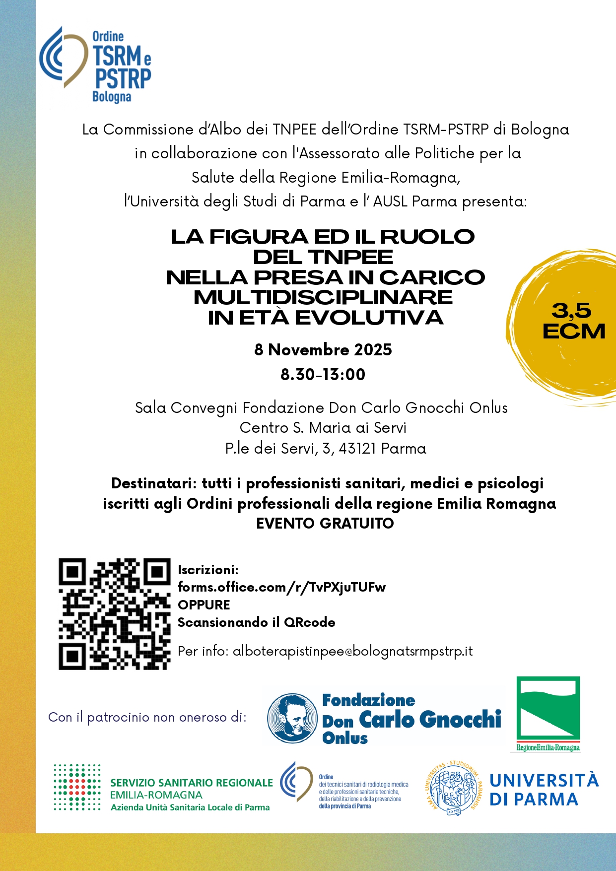 la figura ed il ruolo del tnpee nella presa in carico multidisciplinare in età evolutiva 