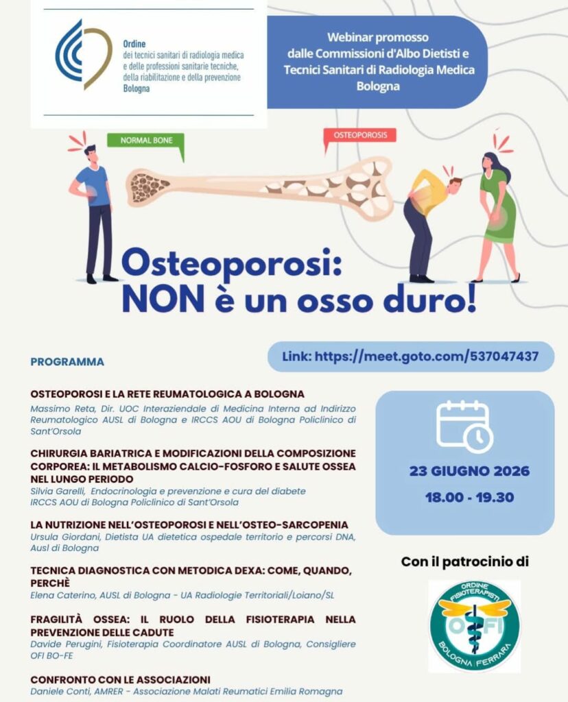 Locandina webinar con elenco relatori e argomenti