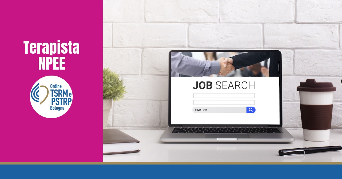 Find Your Job. Computer on the office table with search engine on the monitor, banner, panorama