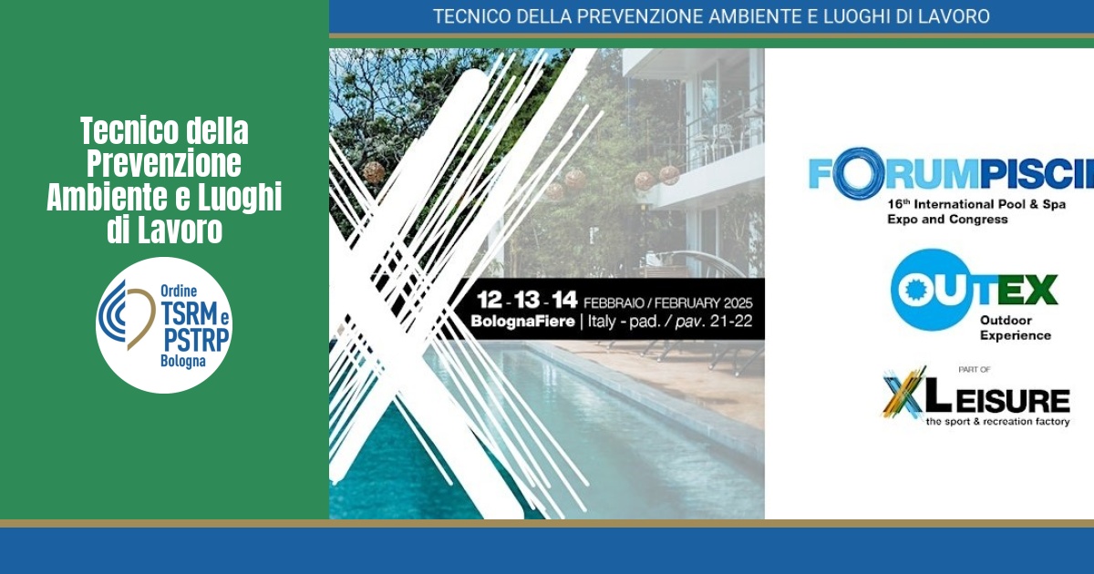 FORUMPISCINE 16th International Pool & Spa Expo and Congress 12-13-14 febbraio 2025 BolognaFiere