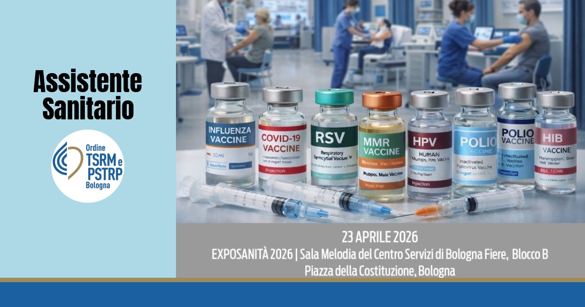Convegno ECM “Le vaccinazioni raccomandate nelle strutture sanitarie e sociosanitarie” – 23 aprile 2026, Exposanità Bologna