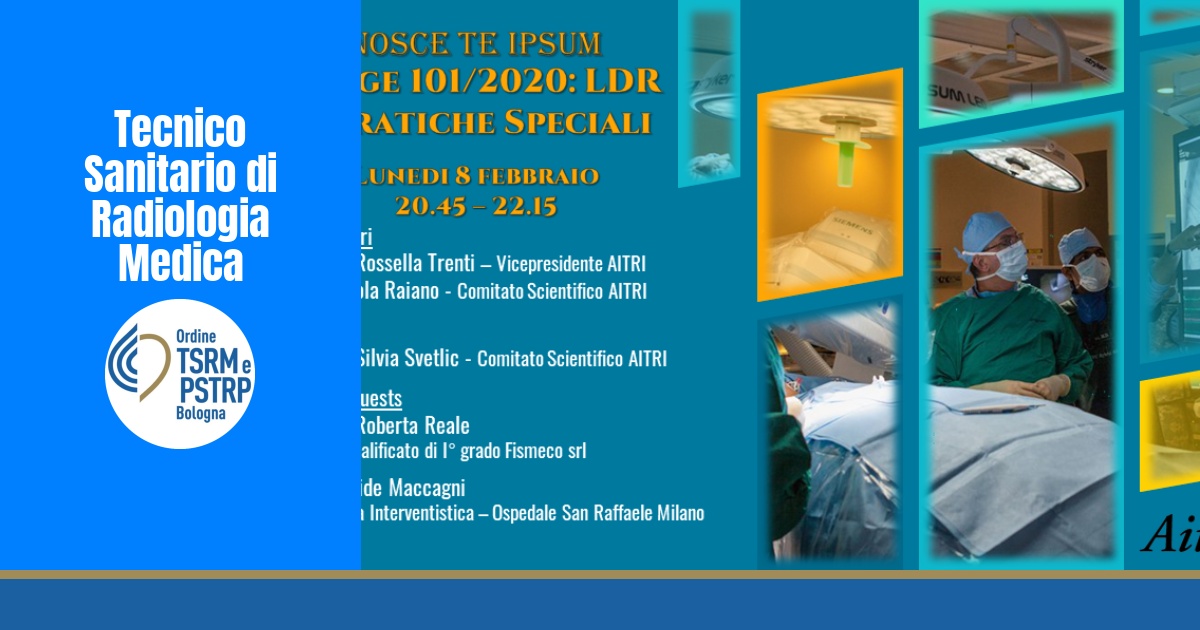 Webinar AITRI: Nosce te ipsum – Legge 101/2020, LDR e pratiche speciali